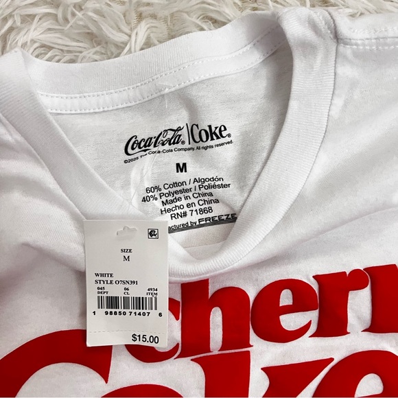 Coca-Cola Cherry Coke White Shirt 🎀 - Picture 2 of 3